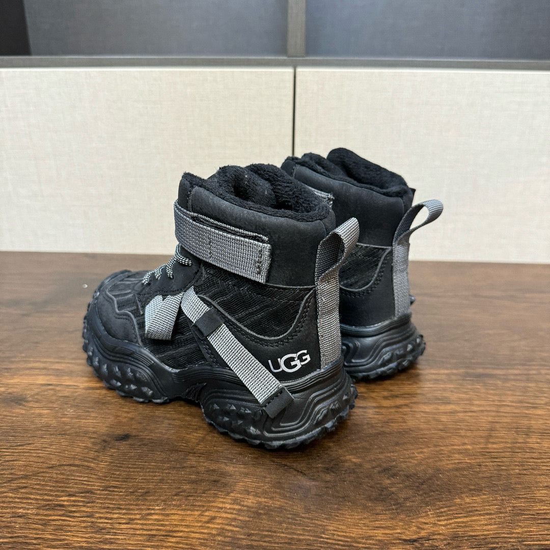 U-GG children's fleece boots" black"