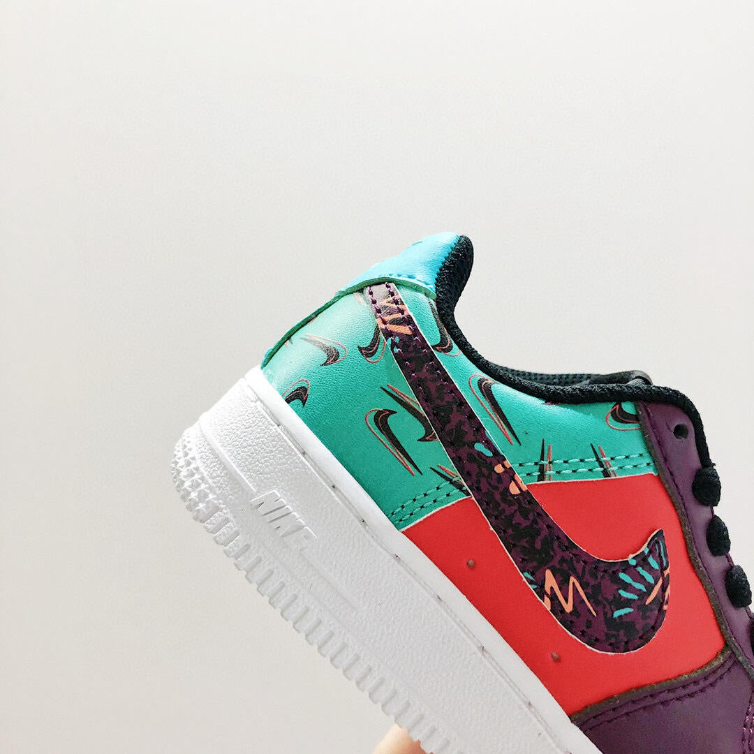 Air Force low-top lace-up sneakers" multiple color"