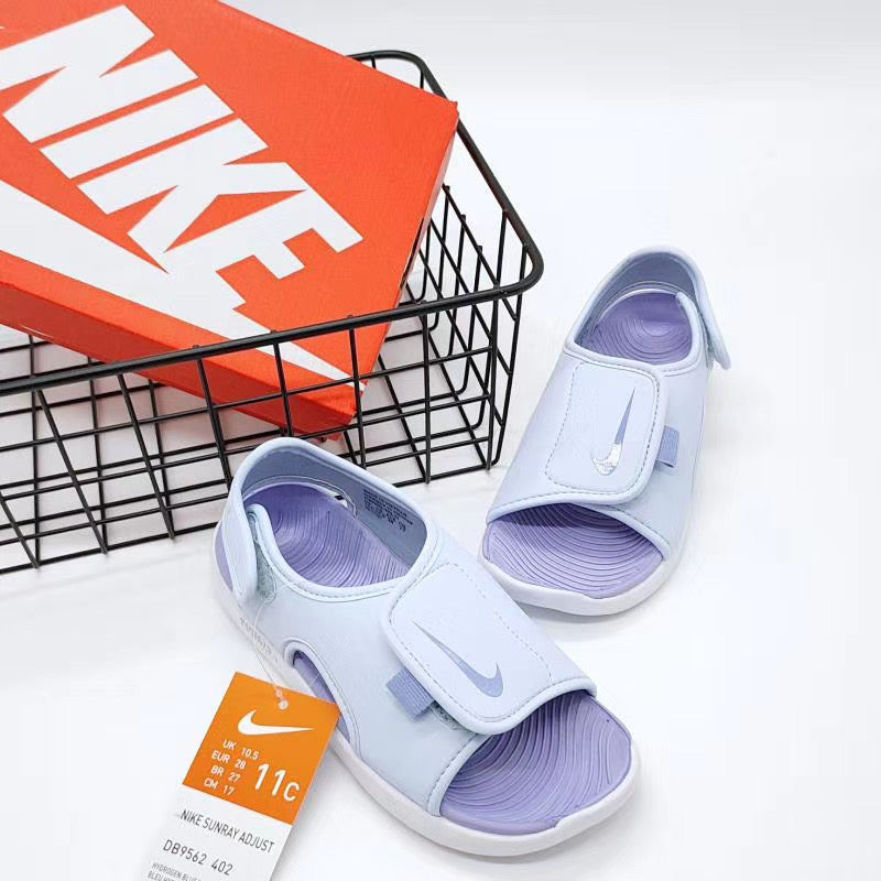 Nike fifth generation large breasted children's sandals "light purple "