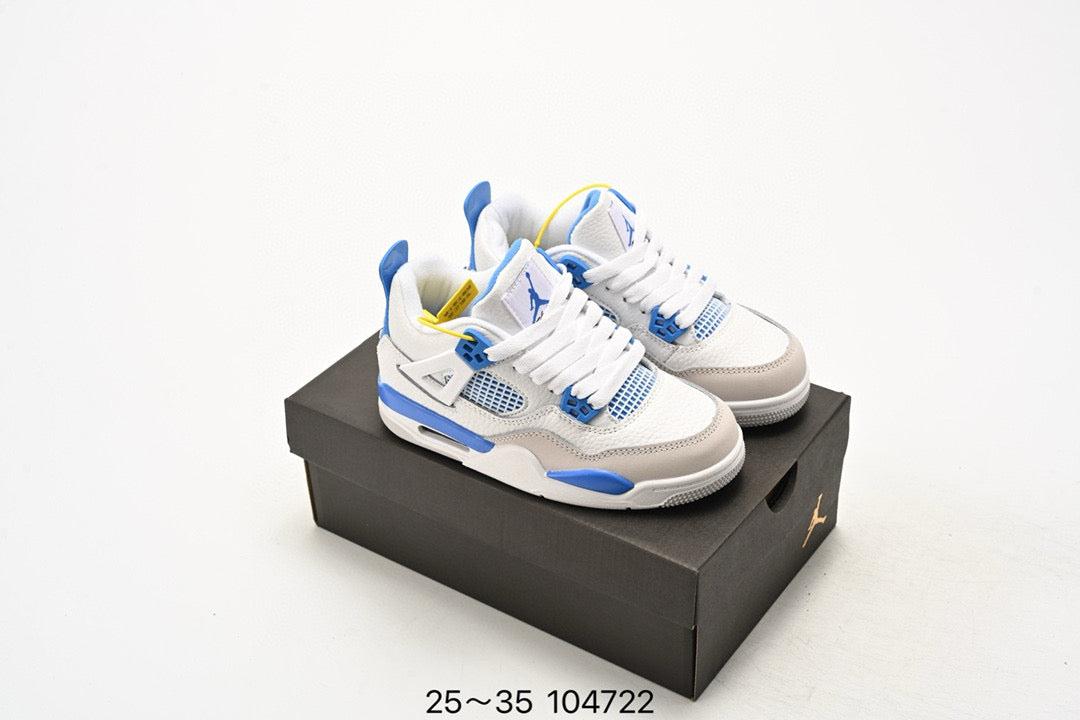 Joe 4 air cushion high quality children's shoes " white , sky blue"