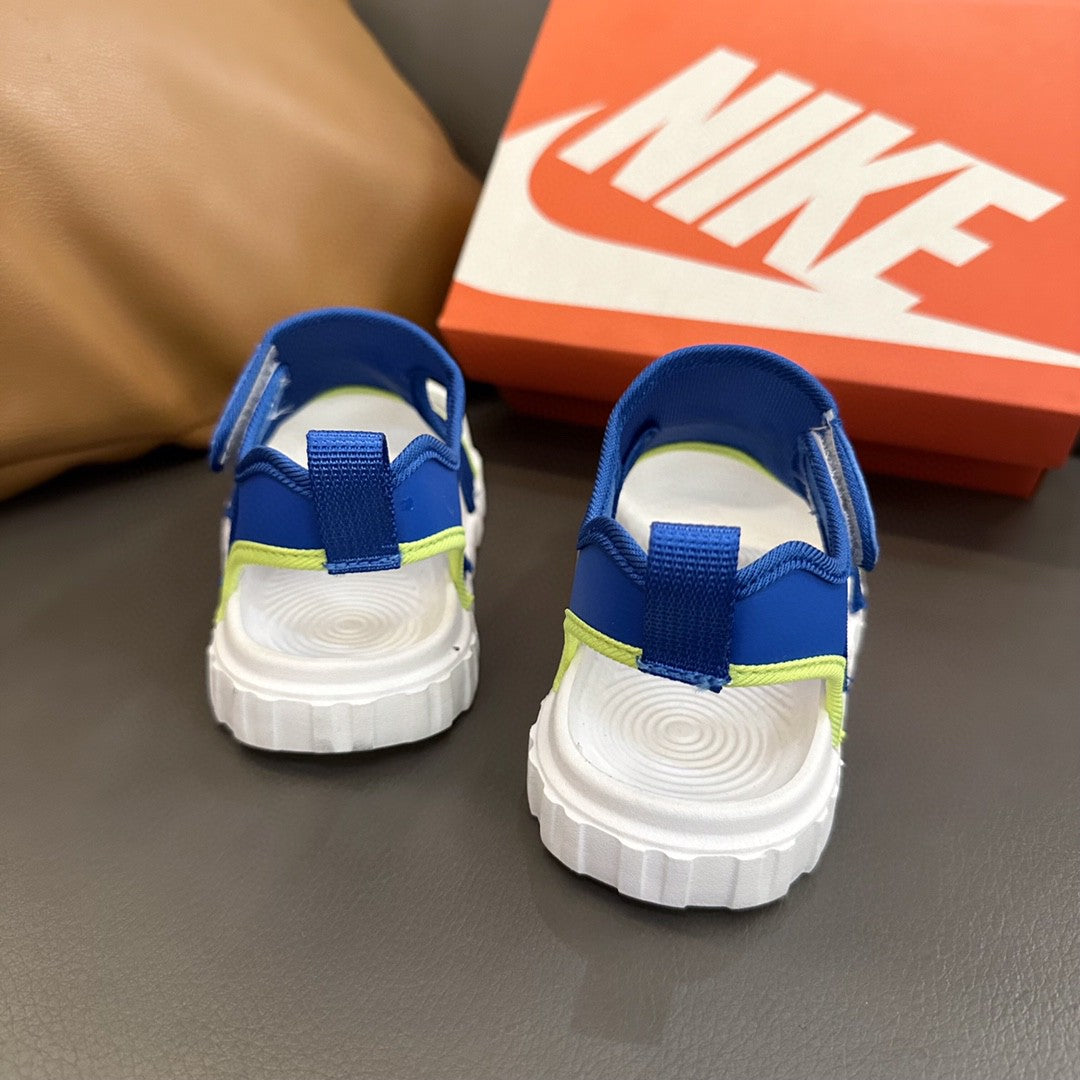 NK cute little closed toe mesh sandals" blue"