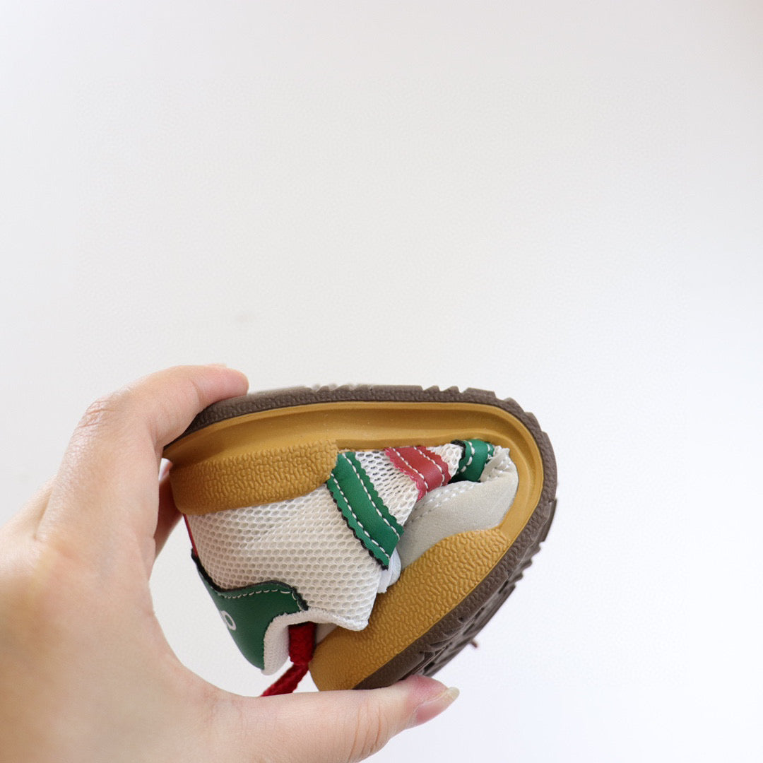 Adidas training hollow mesh panel shoes" white"