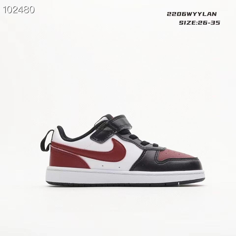 Nike Air Force 1 Low-Top" white, burgundy, black"