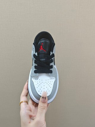 Qiao Yizhuan G version low-top children's lace-up sports shoes" gray"