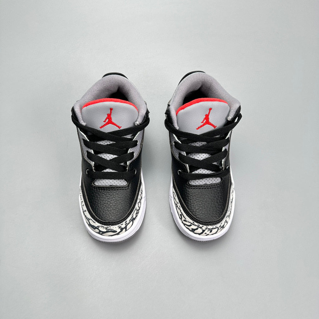 Jordan 3 children's shoes" Black, white"