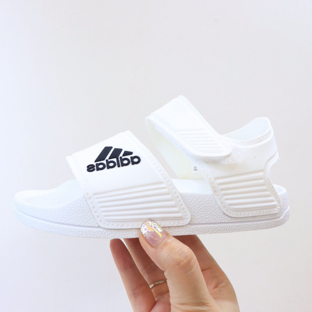 Adidas new open toe" white"