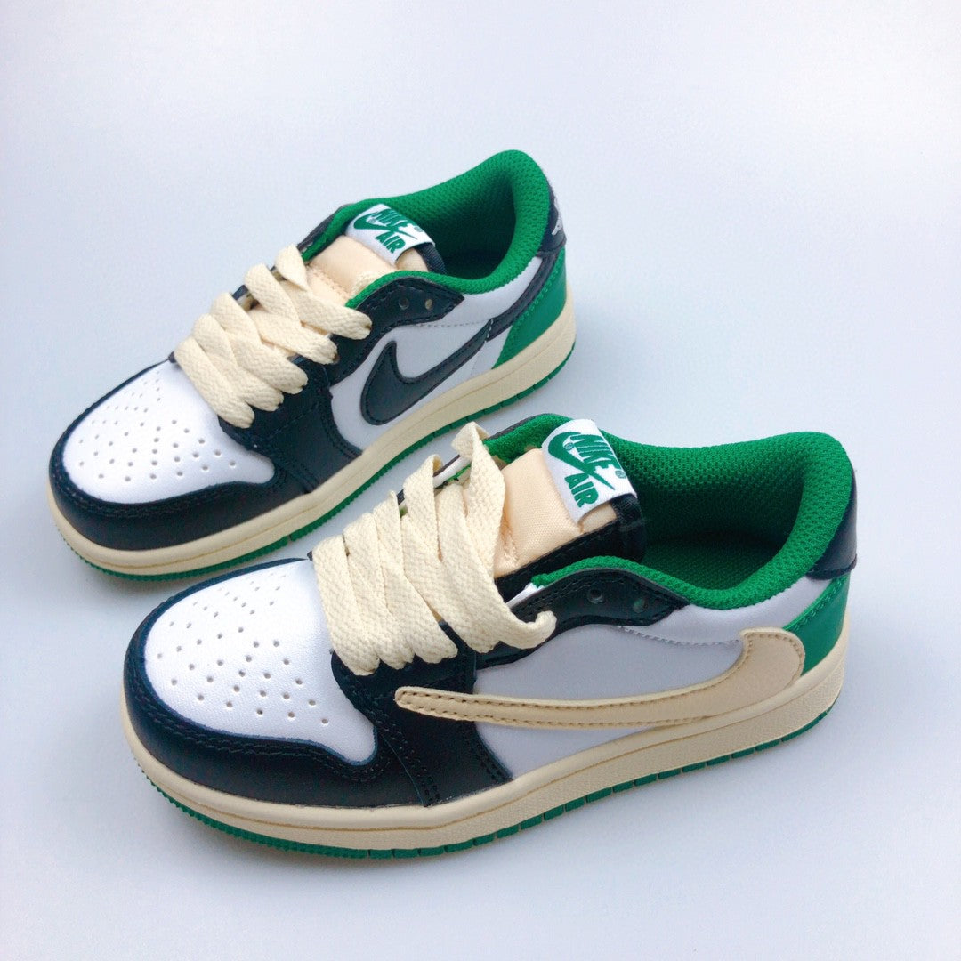 Jordan low-top reverse hook black warrior" white, cream, olive green"