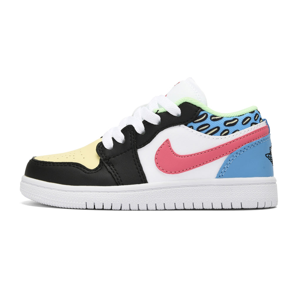 Qiaoyi low-top shoelaces" white, black, yellow, blue"