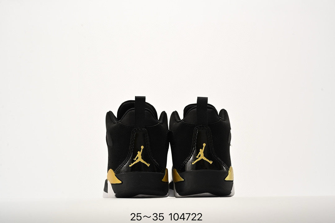 Jordan Fltclb91 series basketball shoes" black, gold"