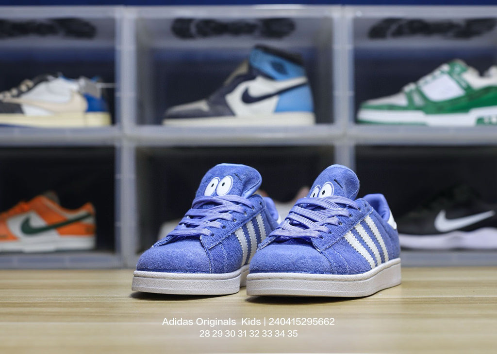 Adidas clover pig leather sneakers " blue"