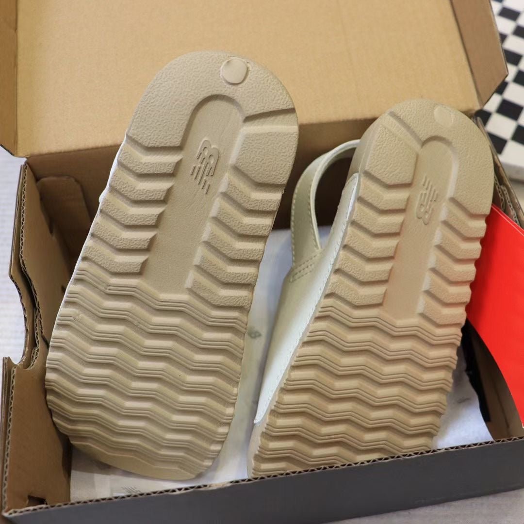 N large breasted sandals" light beige"