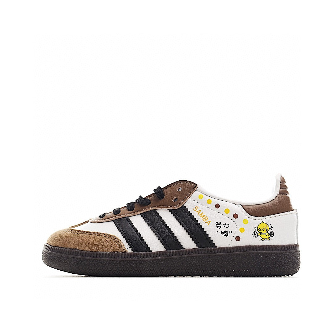 Adidas  Samba children's shoes "white & brown "