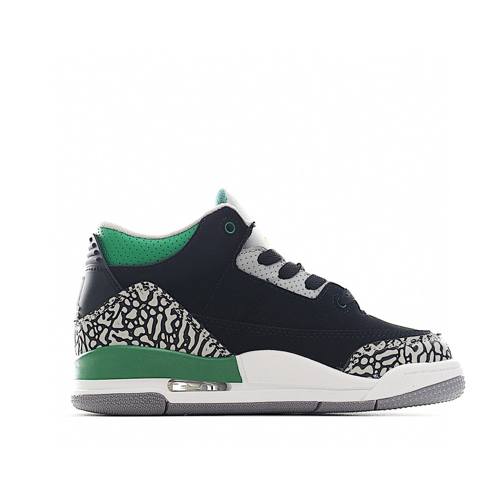 Joe 3 air cushion bottom children's shoes" black, green"