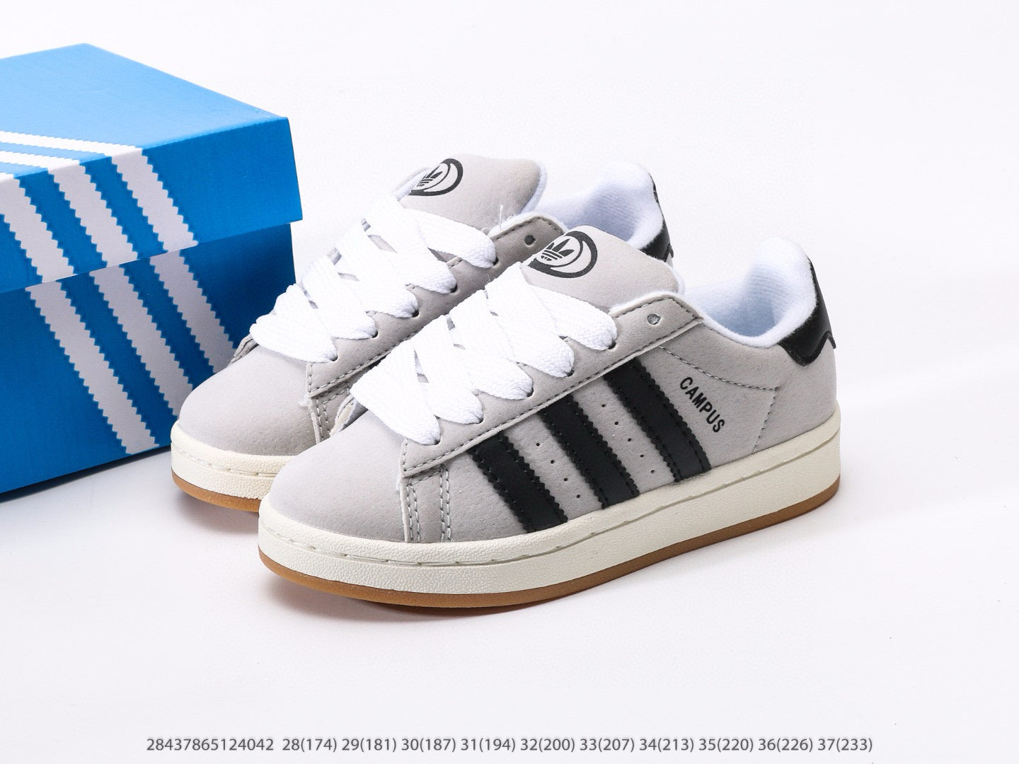Adidas bread Dexter lace-up pig leather sneakers" gray"