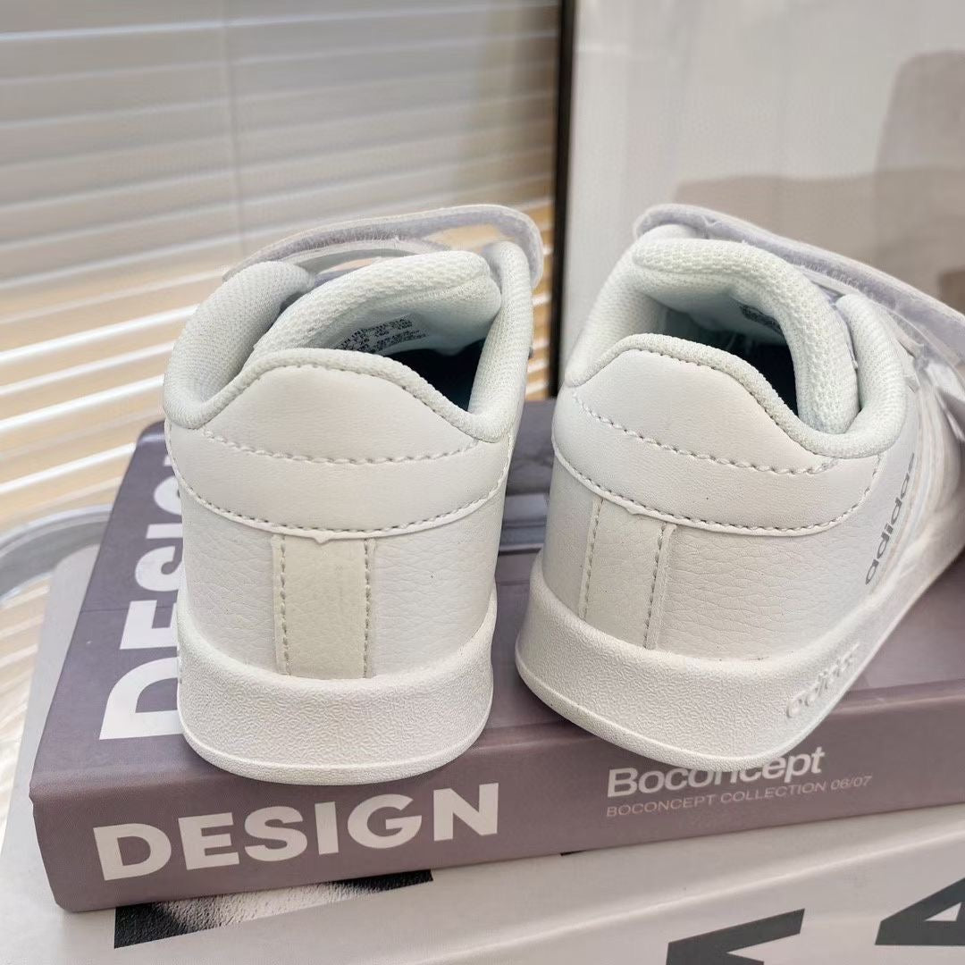 Adidas co-branded Velcro children's shoes" white"