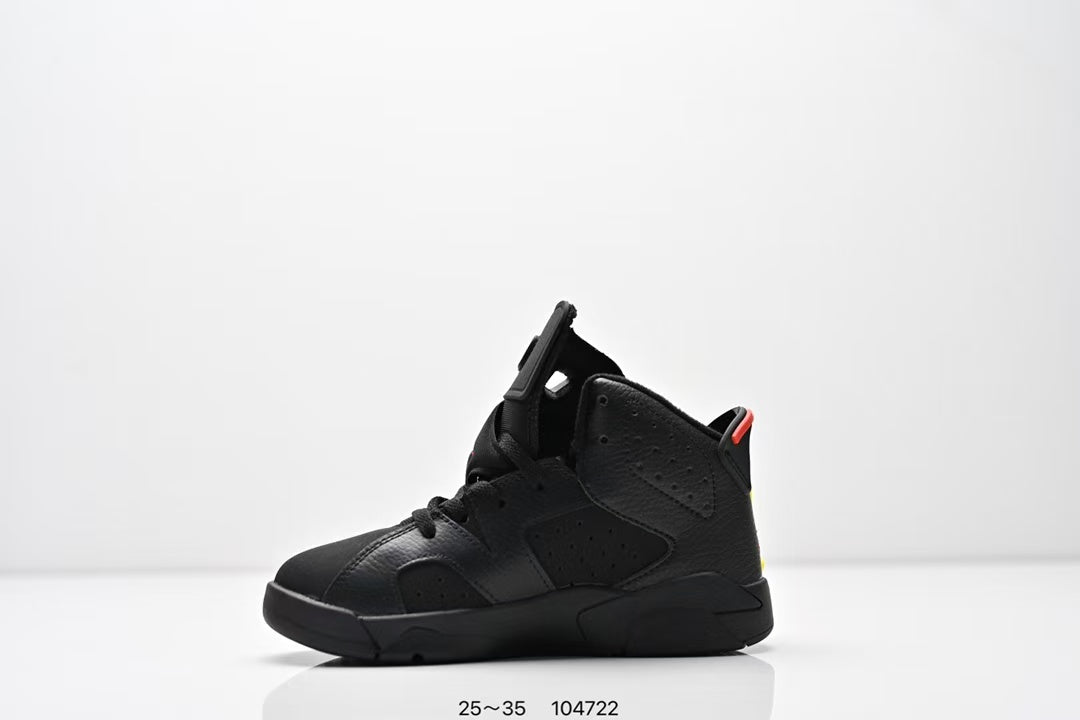 Joe 6 split leather children's shoes "black"