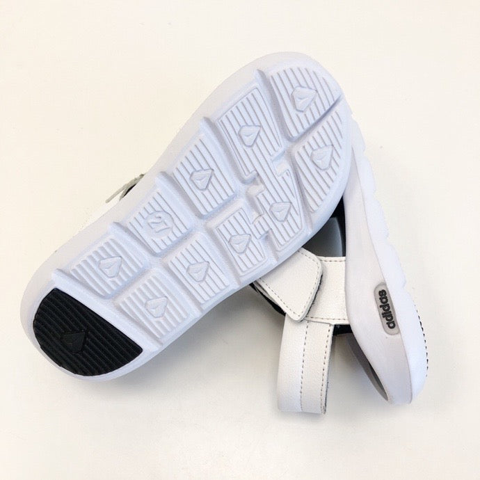 Adidas full leather bread head sandals" white"