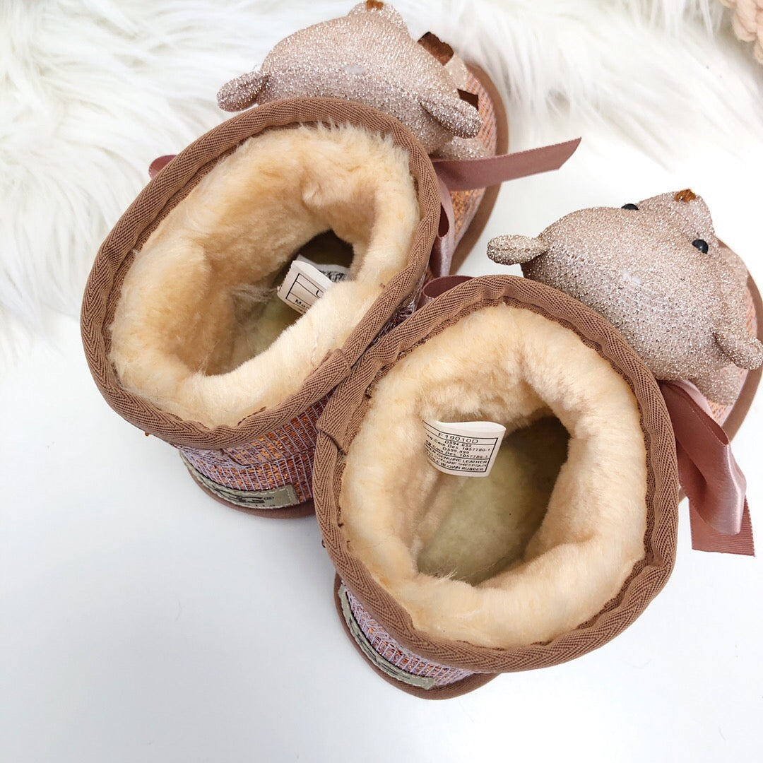 UGG Bear Snow Boots "rose gold "