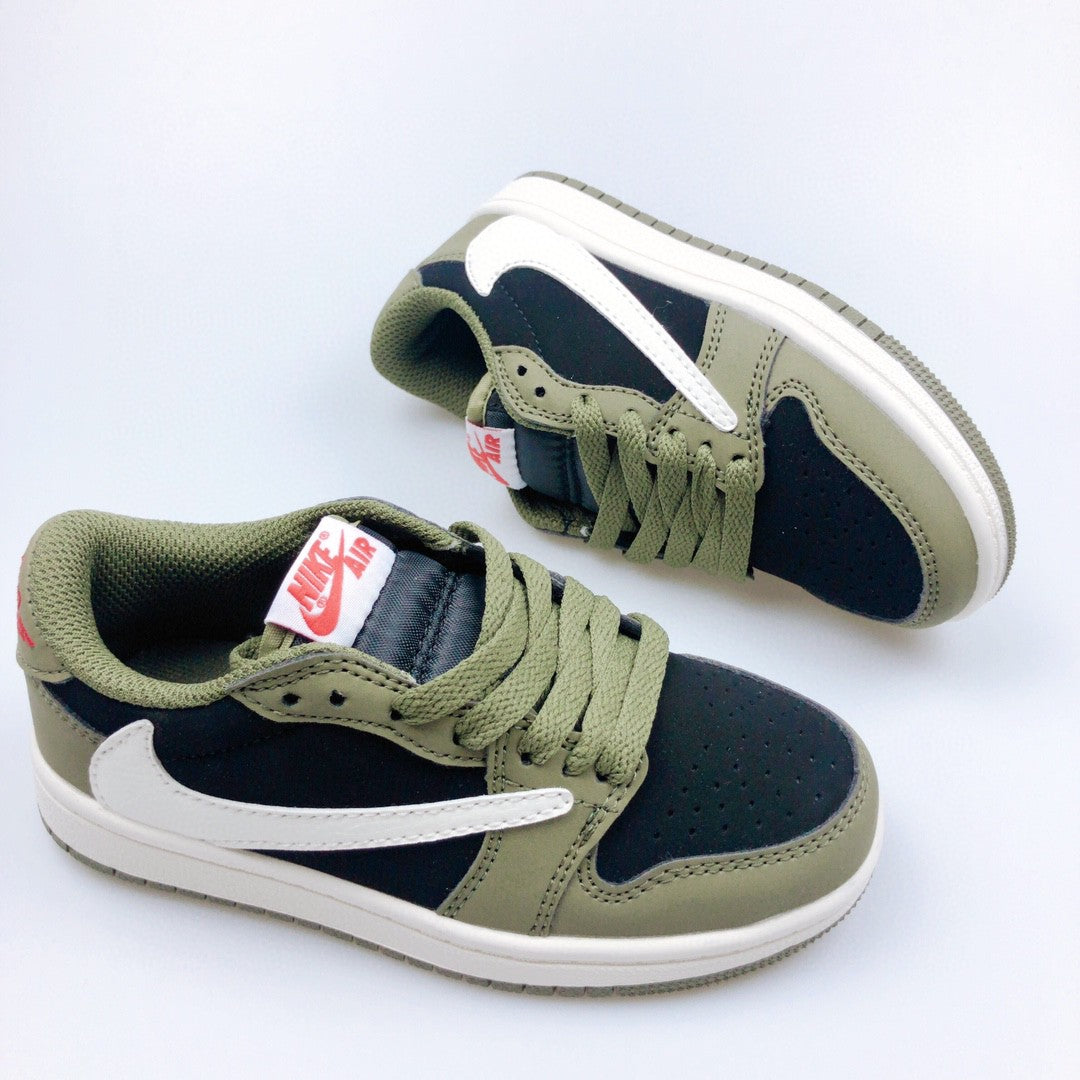 Jordan low-top reverse hook black warrior" olive green, black"