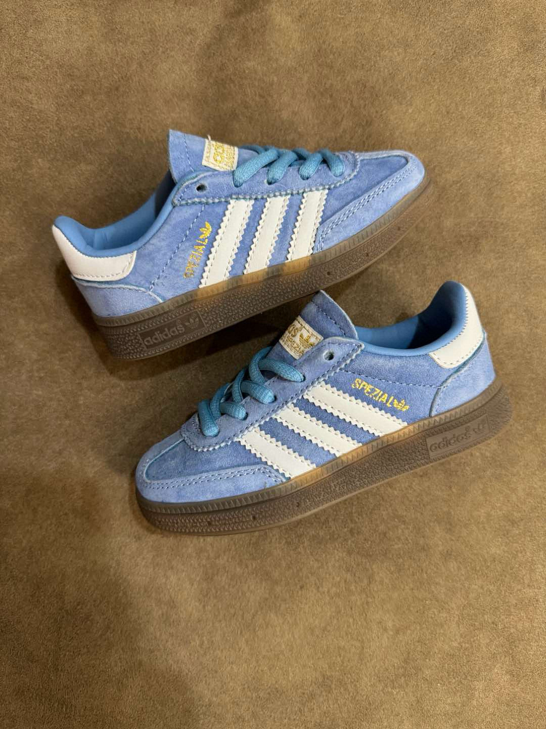 Adidas training 3 generation pig leather children's shoes" blue"