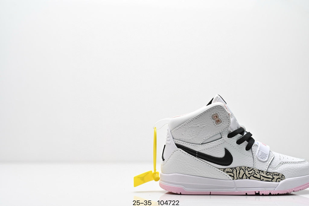 Jordan 312 children's shoes"  white with pink line"