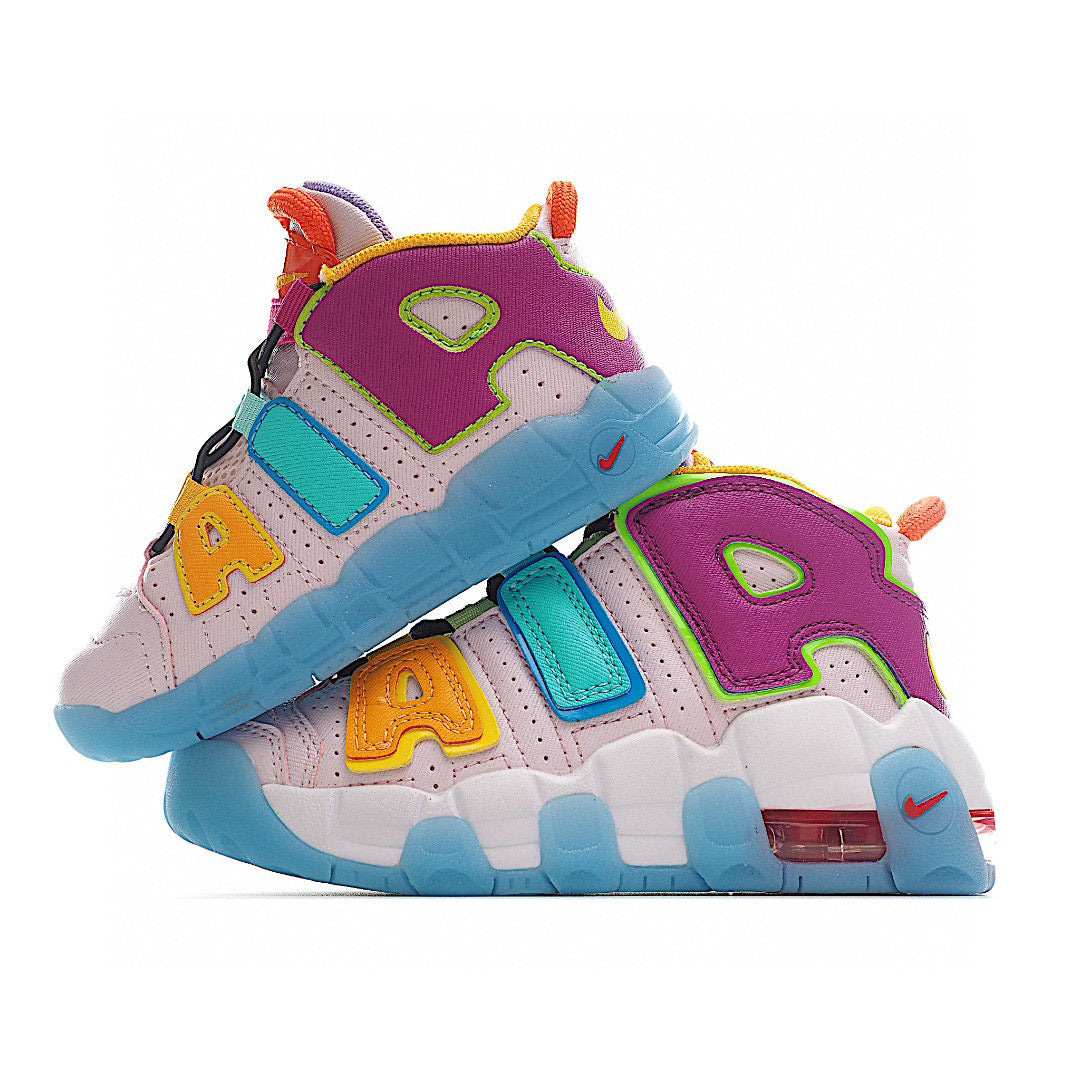 Pippen basketball shoes" Pink, blue"