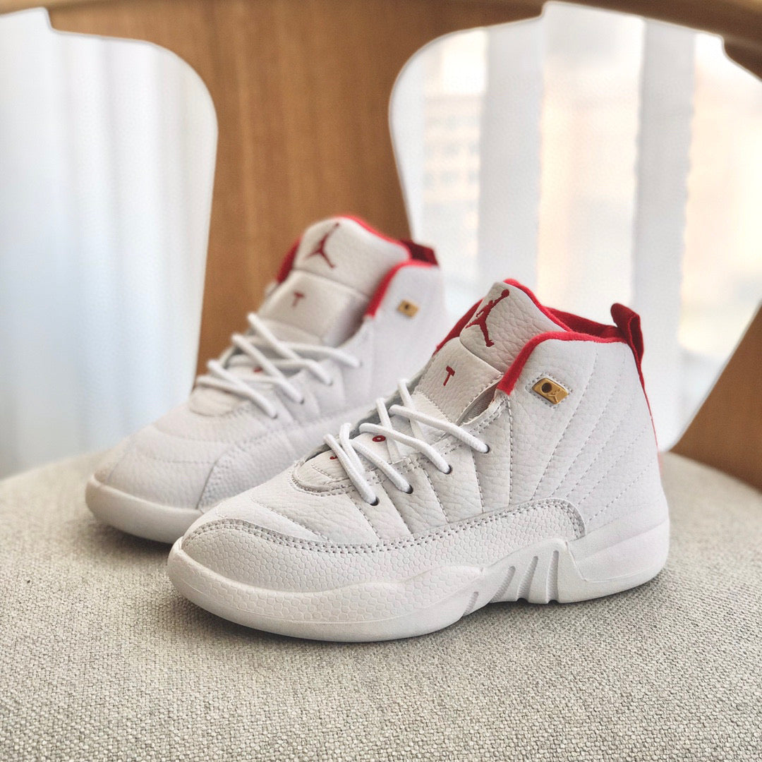 Joe 12 high quality children's shoe" white, red"