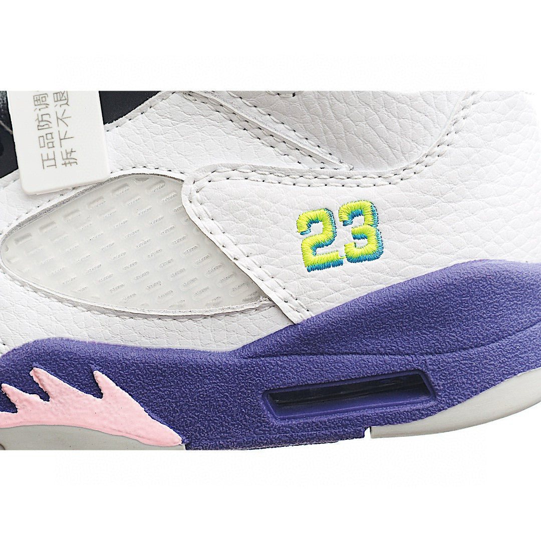 Jordan 5 children's shoes" white, purple"