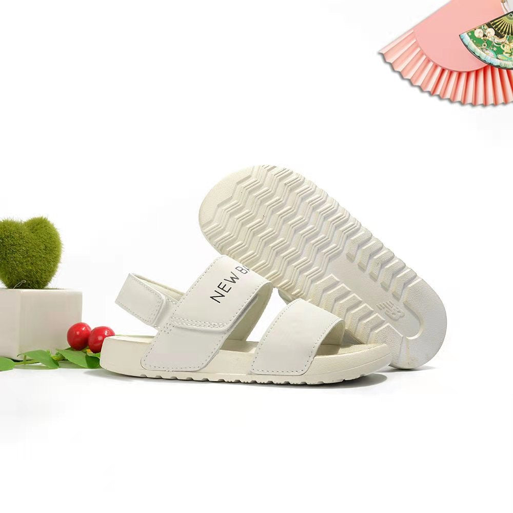 NB double bar sandals " white"