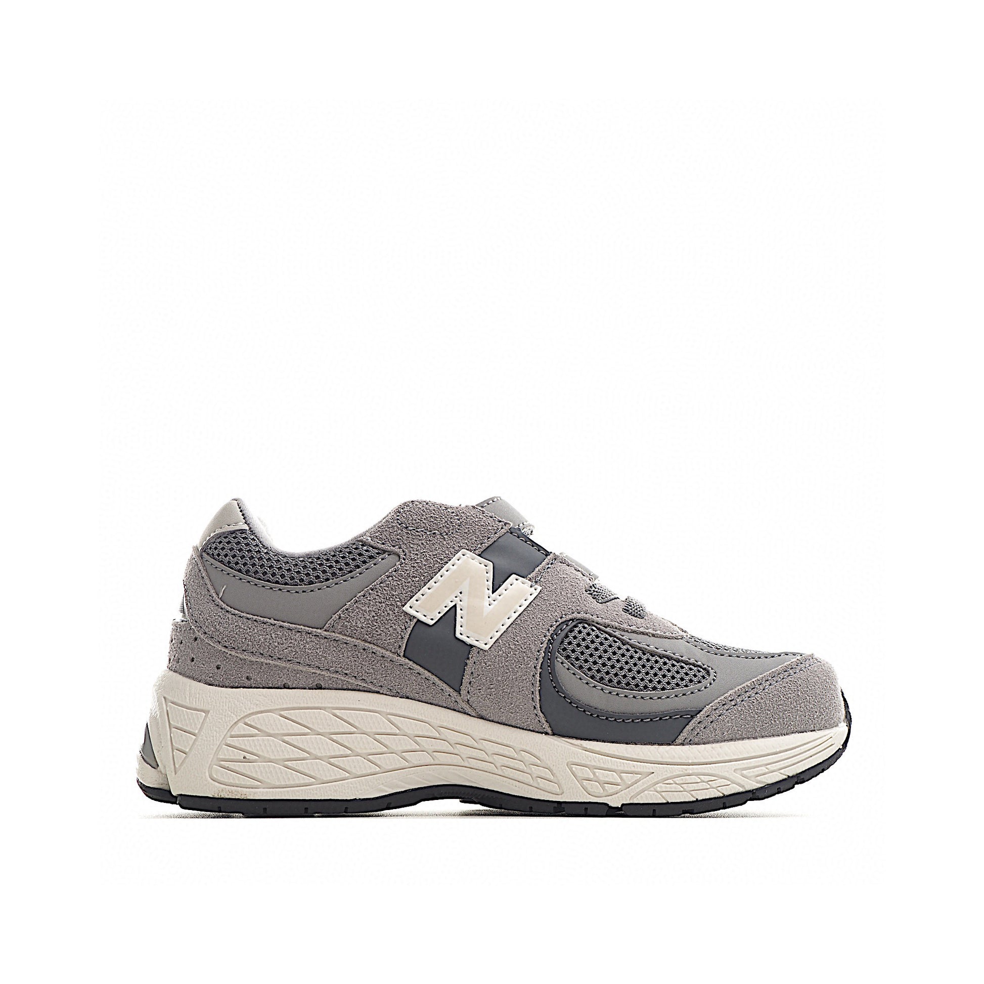 NB327 Rotating Buckle Waffle Gump Children's Shoes" light gray"