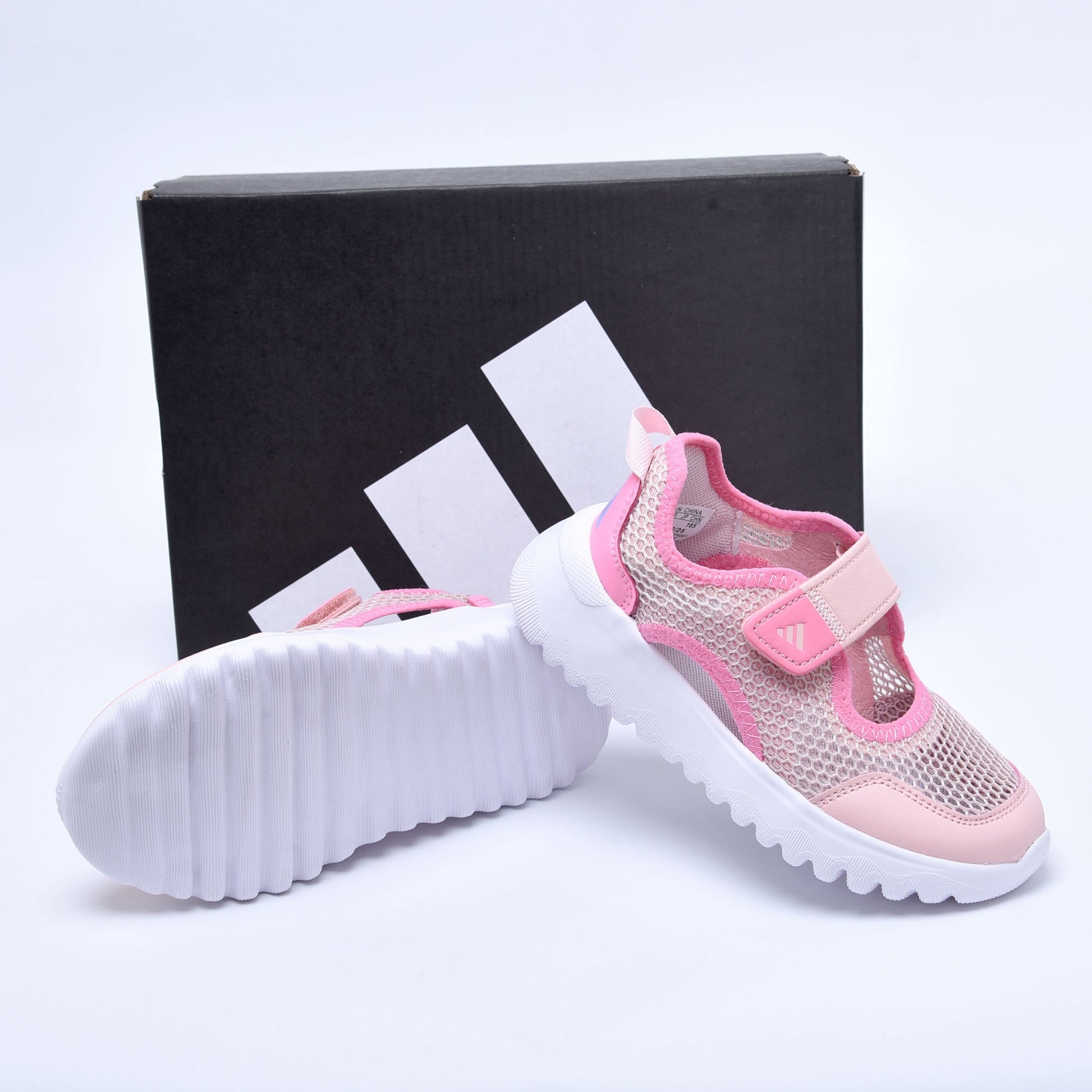 Adidas mesh single buckle sandals "Pink"