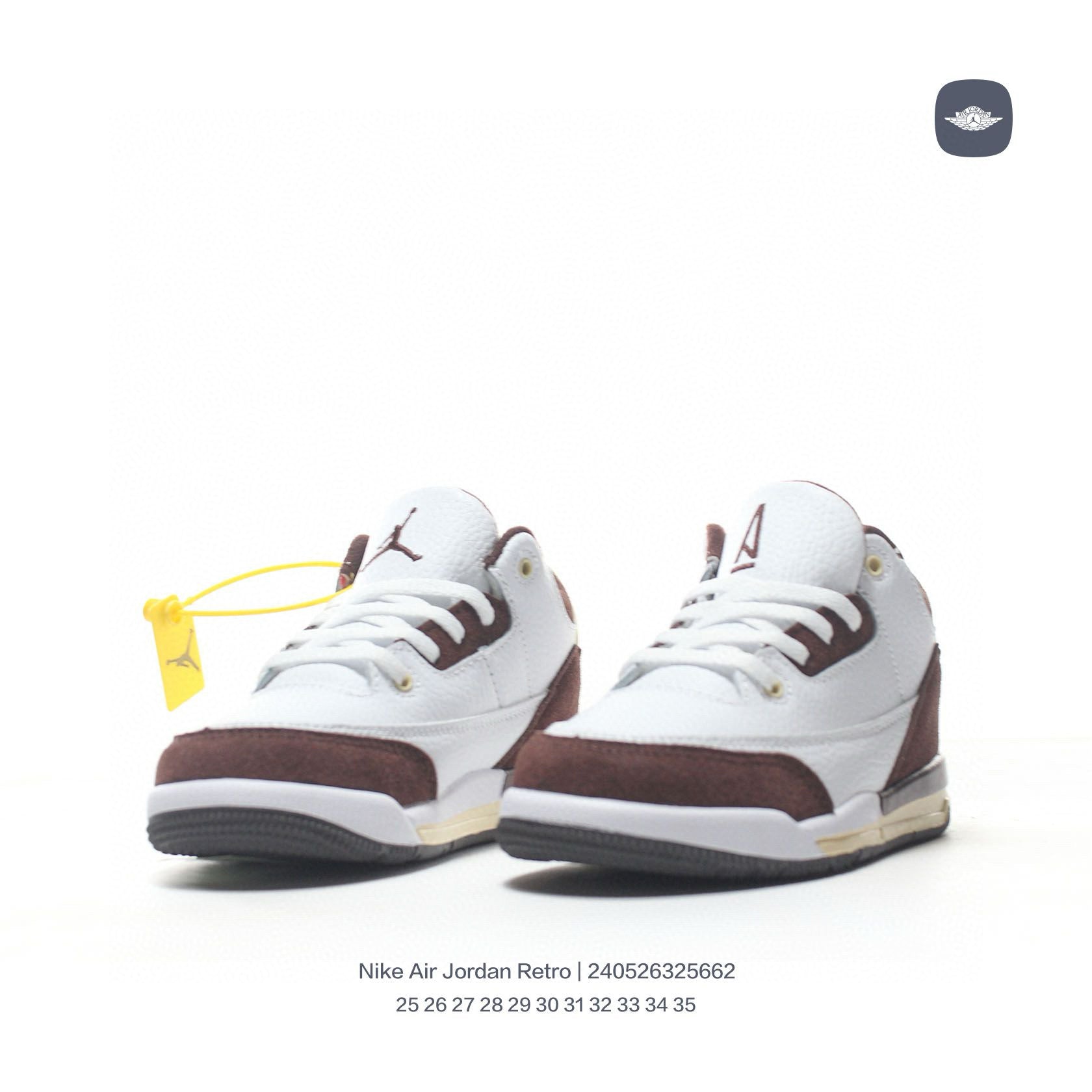 Joe 3" white, brown"