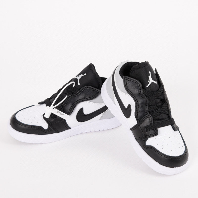 Jordan low top elastic band" white, black, gray"