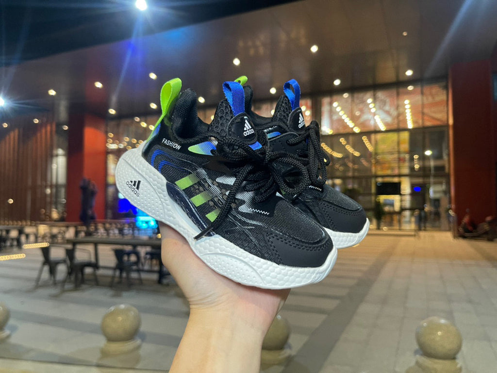 Adidas hollow running shoes" black"