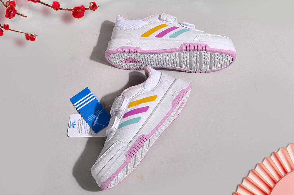 Adidas Velcro Sneakers" white, pink"