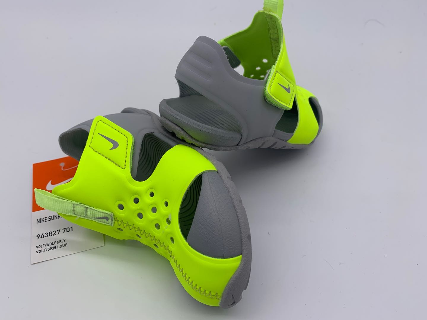 Nike Crocs " lime green, gray"