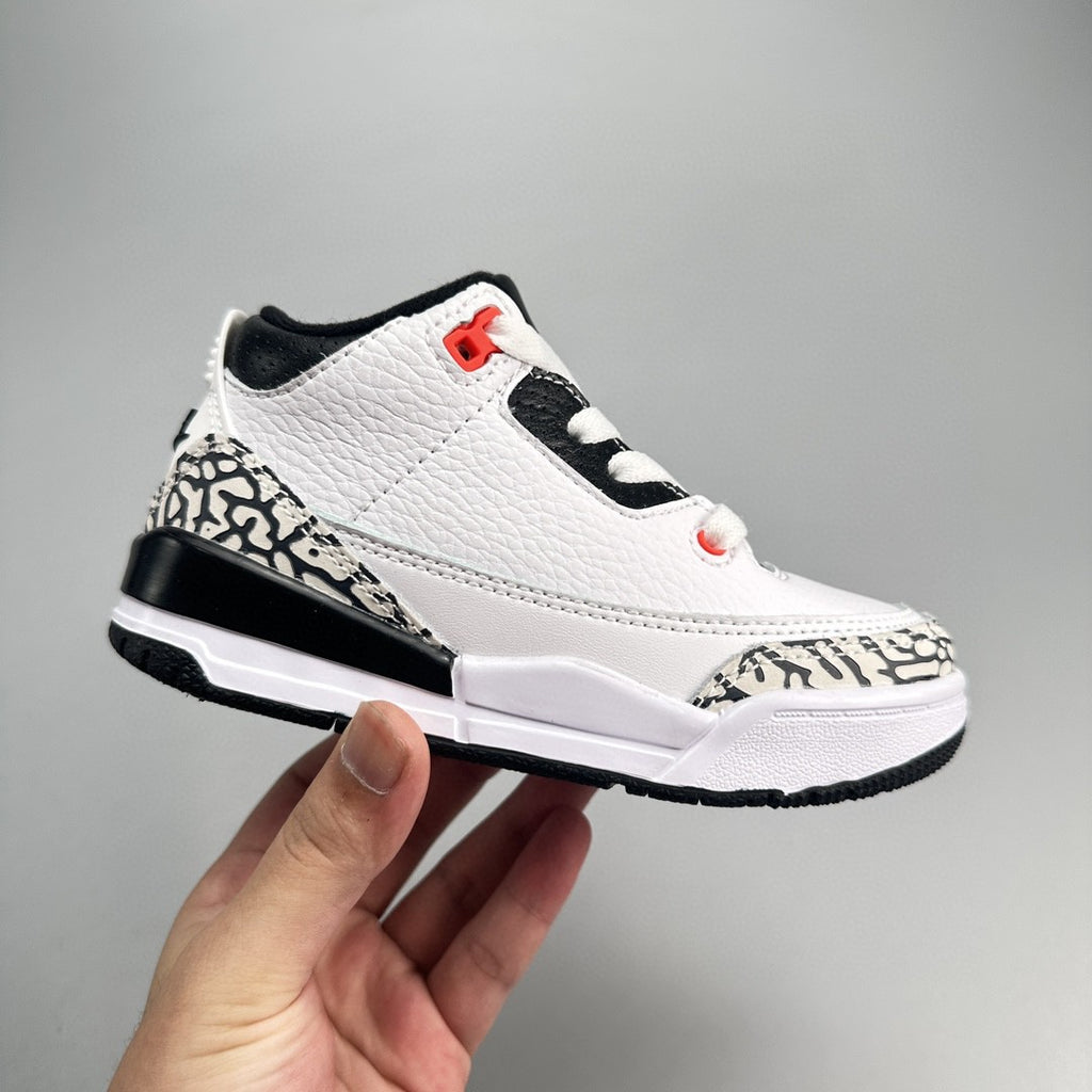 Jordan 3 children's shoes" white, black"