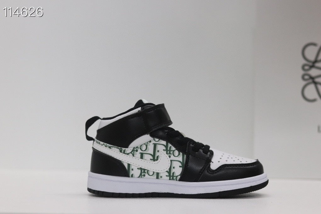 Joe's high-top Velcro children's shoes" white, black"