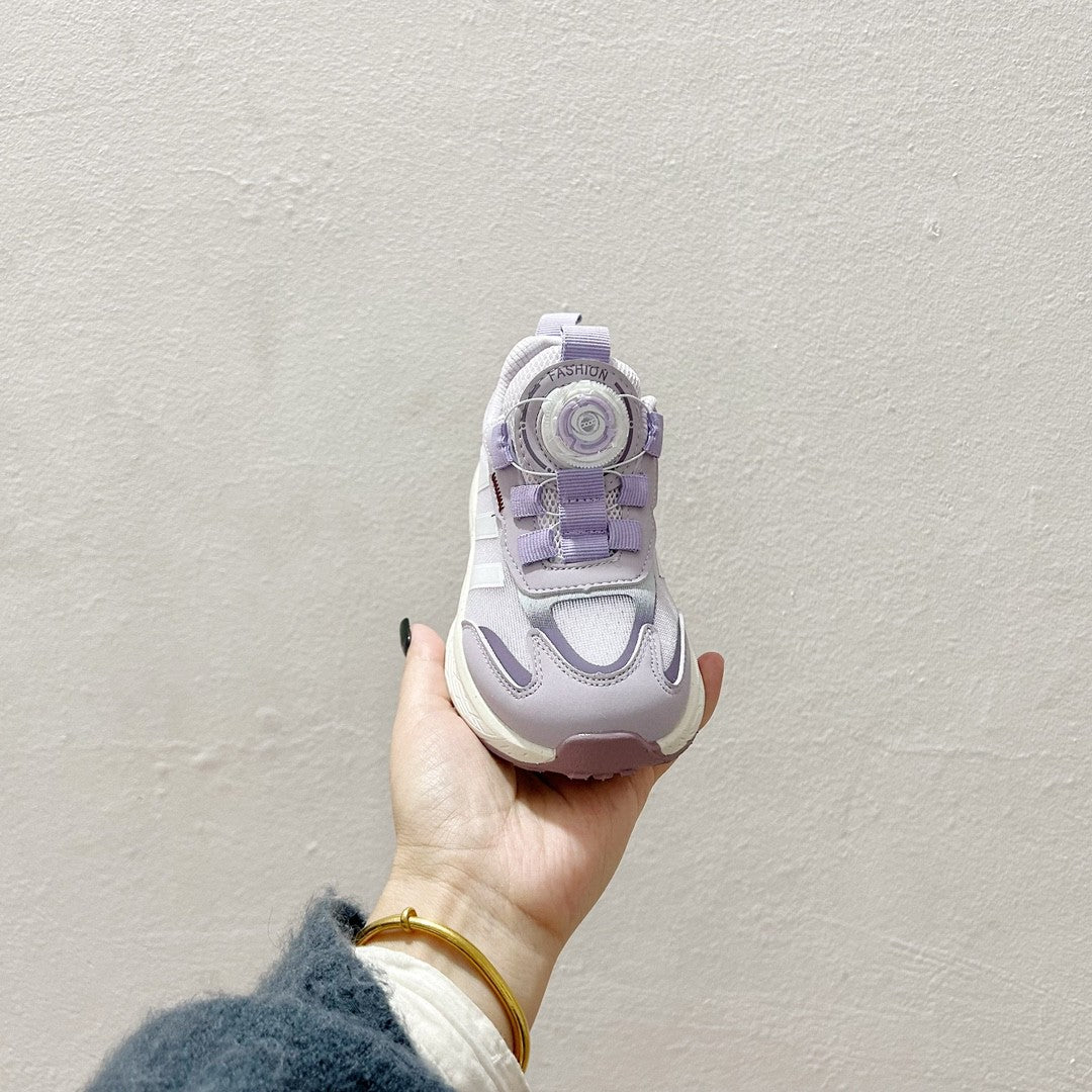 Adidas twist button mesh children's" white, purple"