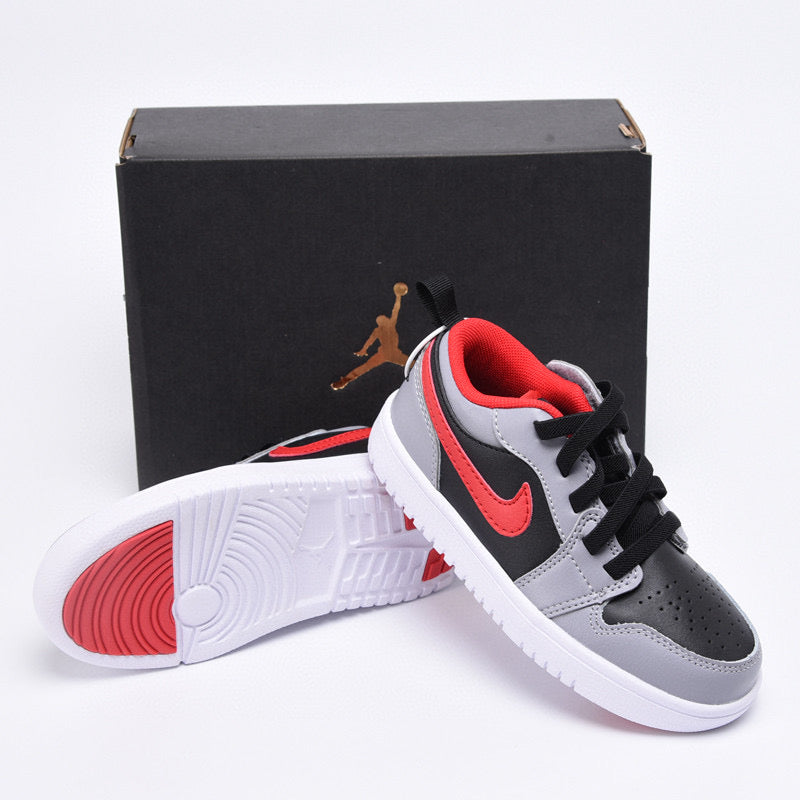 Joe 1 magic buckle children's shoes" gray, black, red"