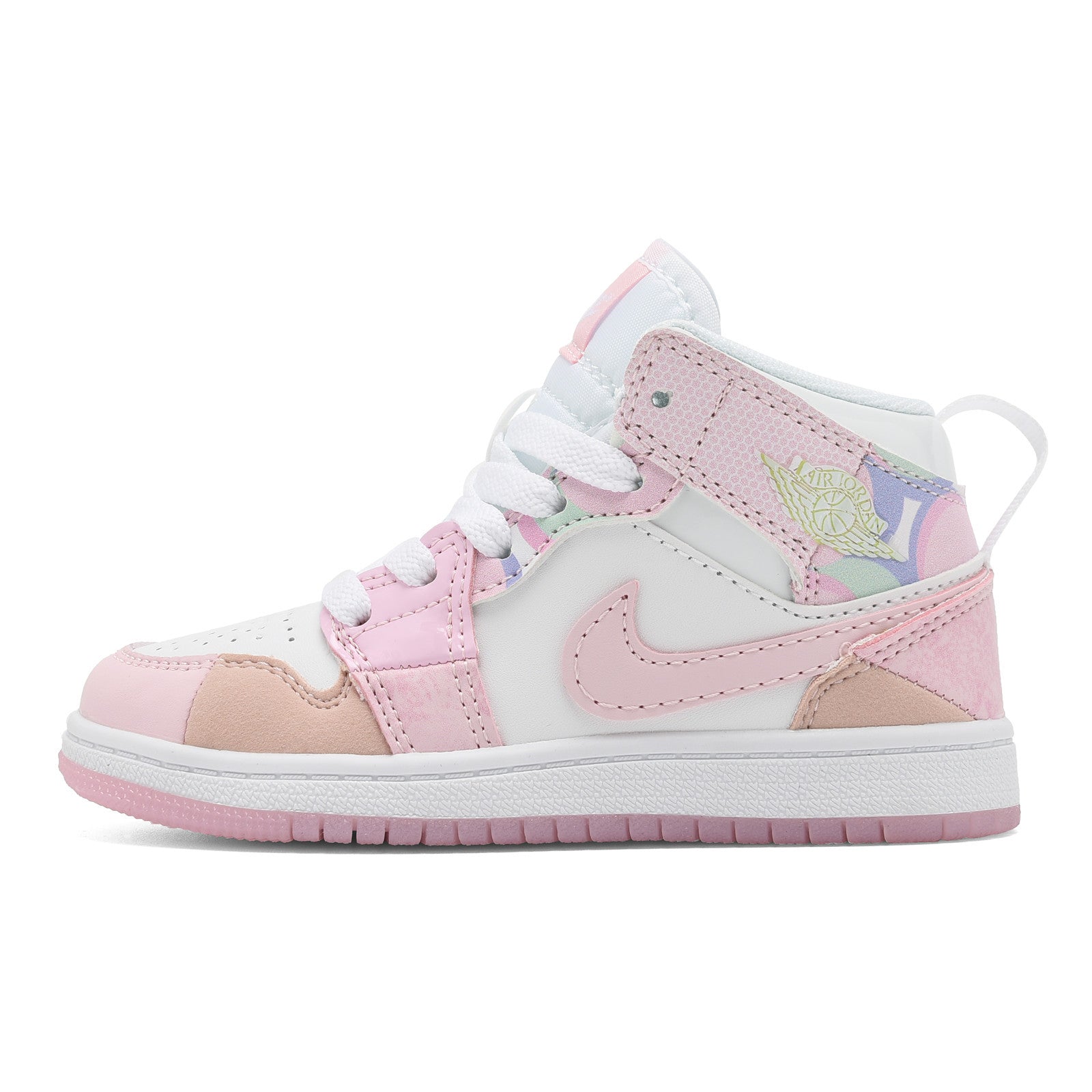 AJ-127" baby pink, brown"