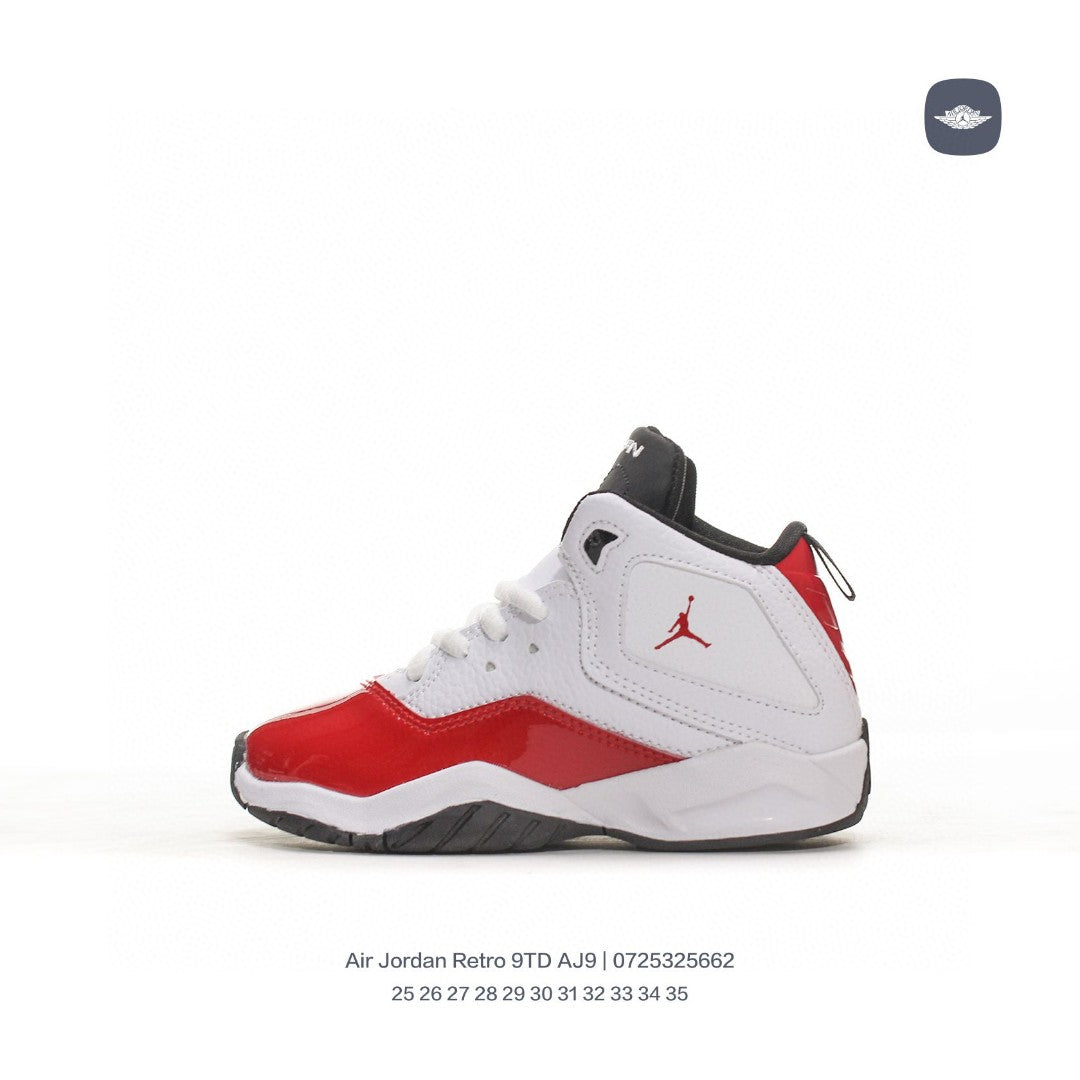 AJ12.5 generation children's retro leisure culture" white, red"