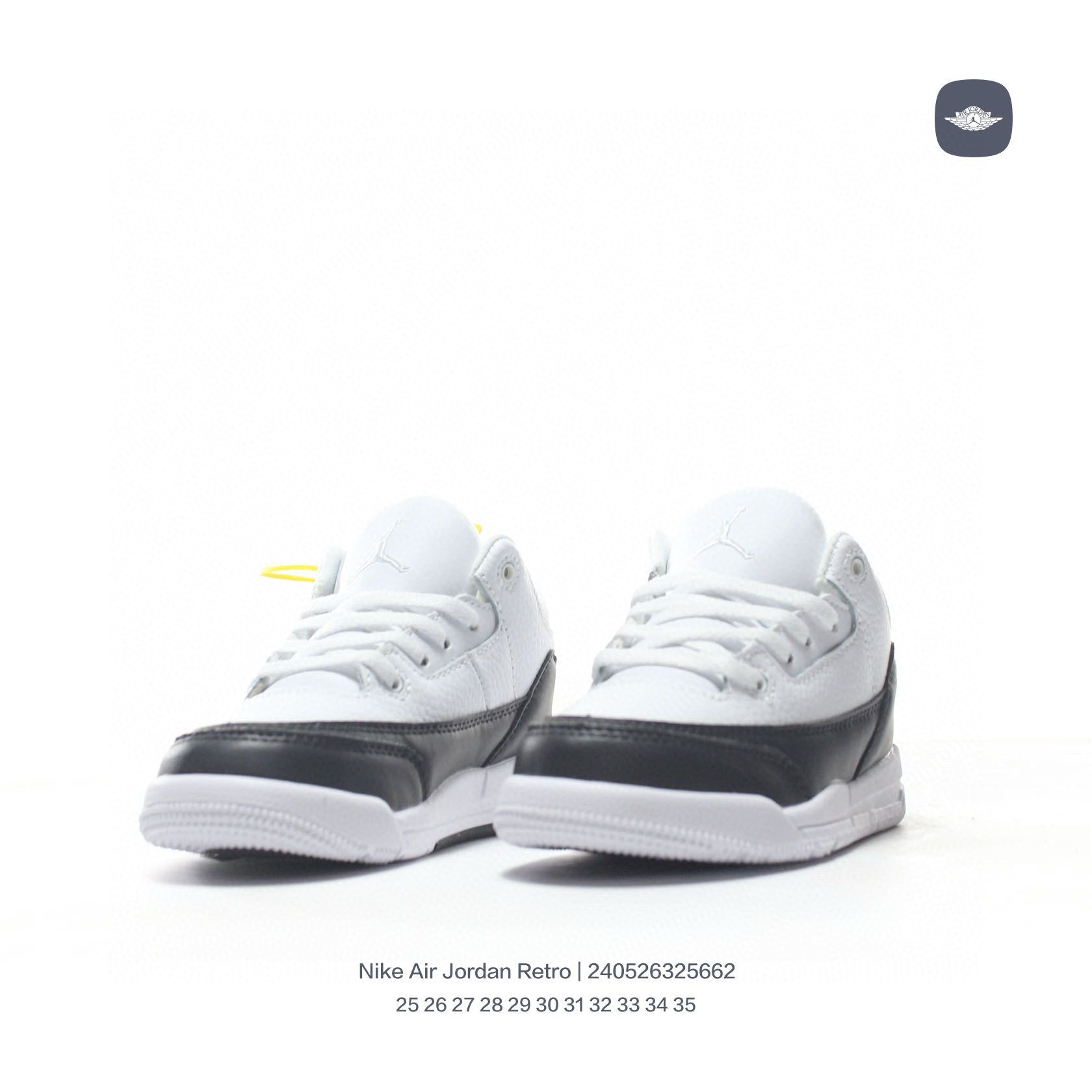 Joe 3" white, black"