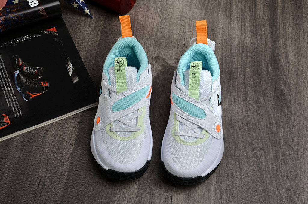 Nike's new UFO slip-on shoes for children" white, Blue"