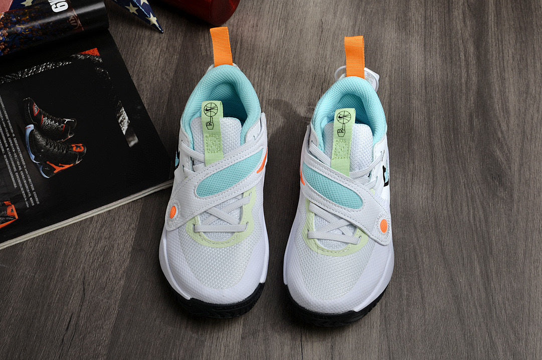 Nike's new UFO slip-on shoes for children" white, Blue"