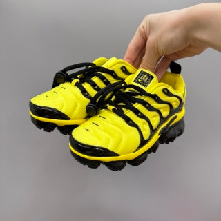 Nike AIR MAX plus full-length air cushion children's sports shoes "yellow"