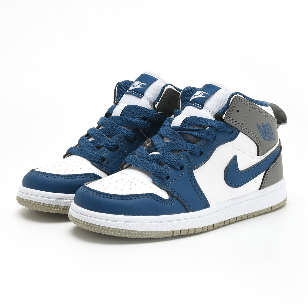 AJ-112" white, blue, gray"
