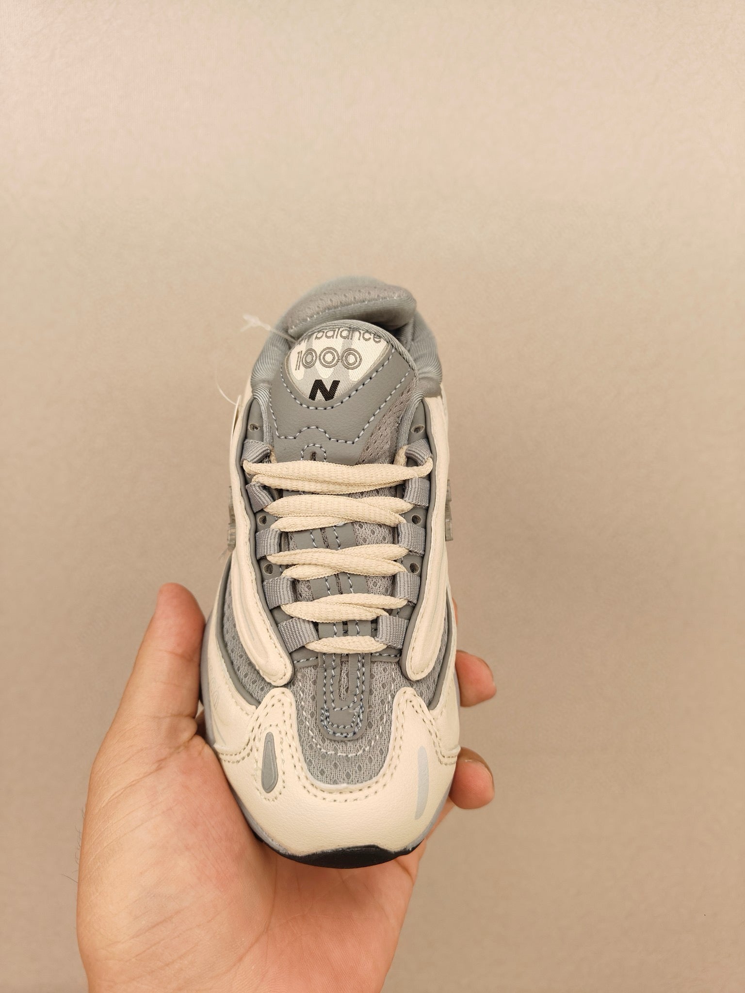 NB1000 lace-up children's shoes" gray, cream"