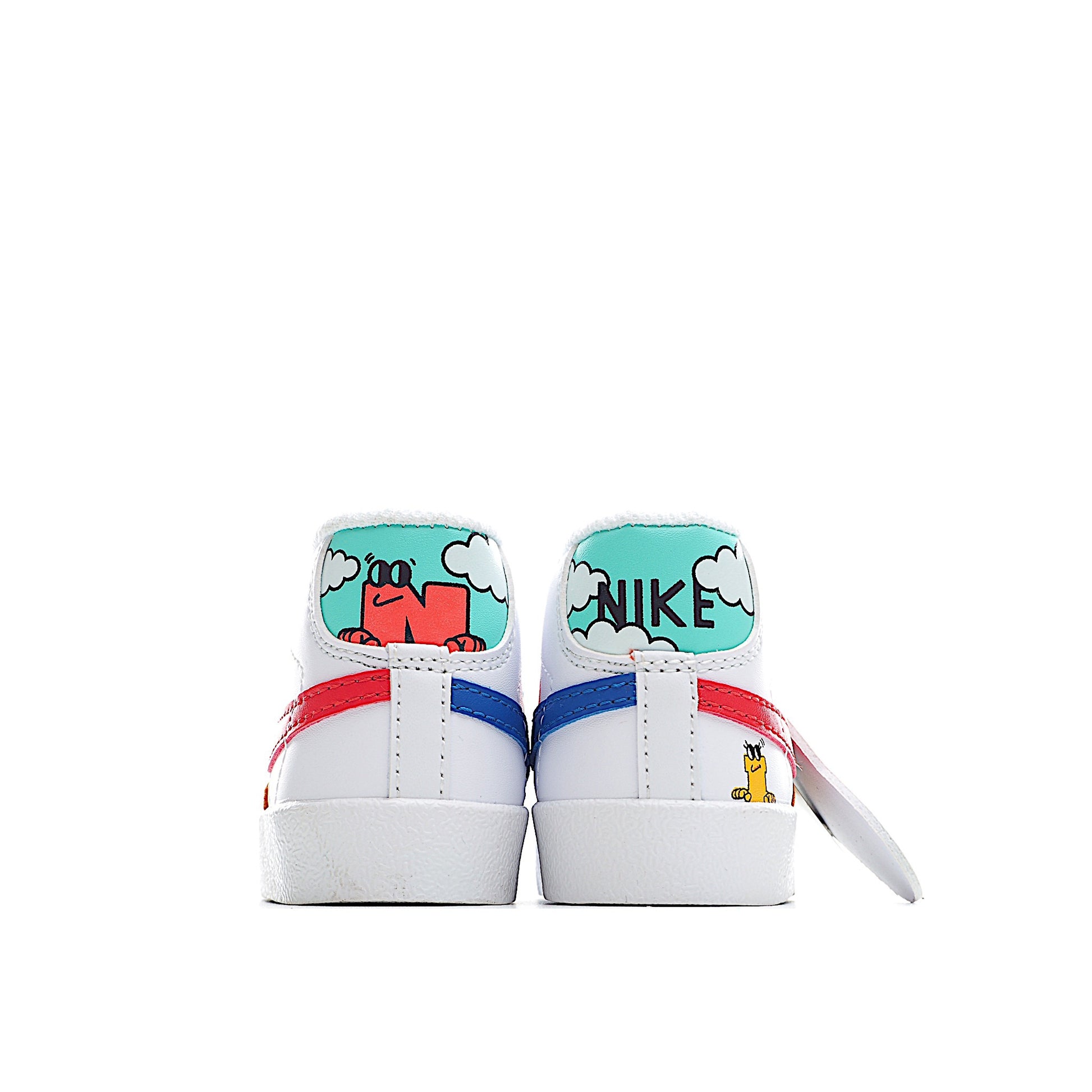 Trail Blazers high-top single dunk" white, red, blue"