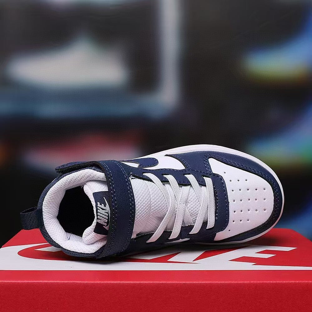 Air Force workwear mid-cut Velcro" white, Navy"